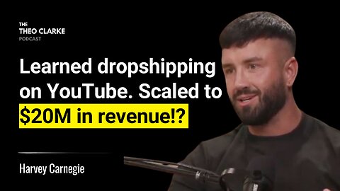 Learned Dropshipping on YouTube, Launched 30+ Stores In 1 year. $20M In Revenue!? | Harvey Carnegie
