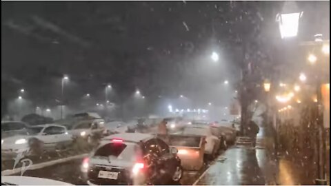 The World has gone crazy! Snowstorm in Brazil (July 29, 2021)