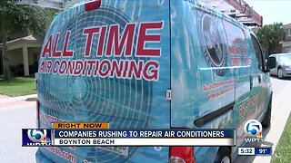 Companies rushing to repair air conditioners