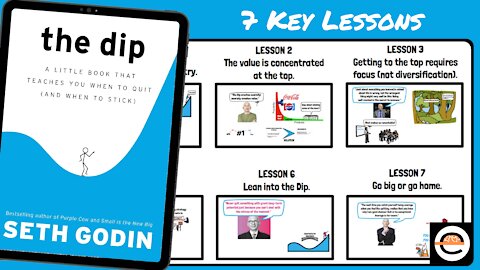 The Dip, by Seth Godin | BOOK SUMMARY | 7 Key Lessons