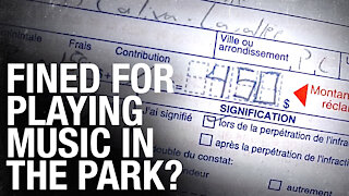 Musician handed $450 COVID fine for playing in urban Montreal park