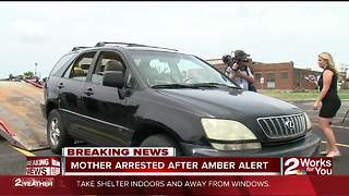 Mother arrested after Amber Alert