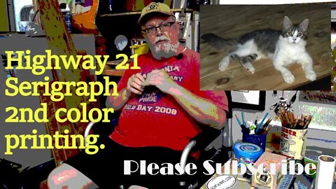 Phil Albritton Graphics - "Hwy 21" Serigraph Print Second Color