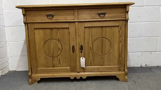 Large East German 1920’s Pine Dresser Base Cupboard (V9400C) @PinefindersCoUk