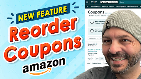 New feature Reorder Coupons Amazon Seller Central