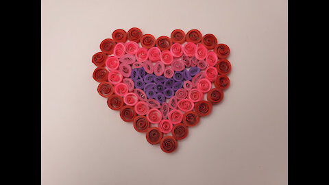 Paper Quilling a Heart