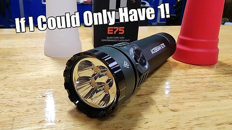 Acebeam E75 Quad Nichia 519a LED High-Performance Flashlight Review