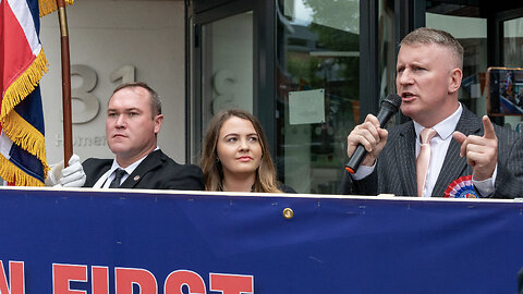 Paul Golding blasts illegal migrant company 'Serco' outside their head office!