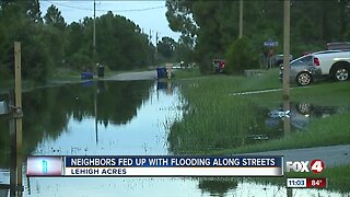 Lehigh Acres residents upset over street flooding