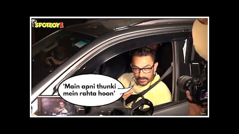 Aamir Khan tells Paparazzi why he quit social media: 'Main apni thunki mein rahta hoon' | SpotboyE