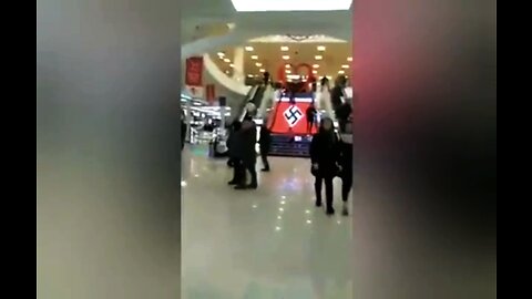 Nazi Swastika in commercial centre