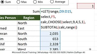 Dynamic Aggregation using LET Function in Microsoft Excel (Dynamic Array Formula)