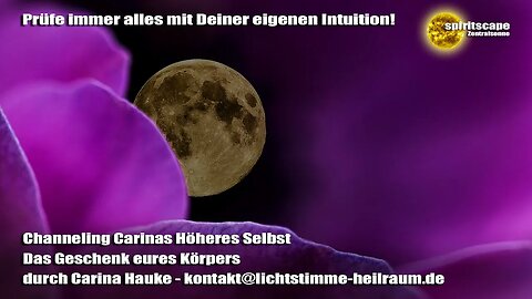 Channeling Carinas Höheres Selbst - Das Geschenk eures Körpers - durch Carina Hauke