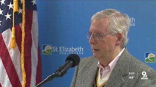 McConnell visits St. Elizabeth to promote vaccine, defend vote against stimulus