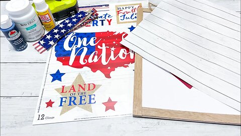 Patriotic Decor Using Window Clings