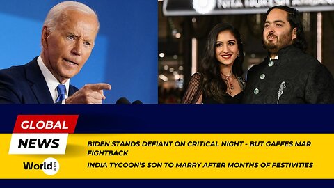 Biden's Defiant Night Marred by Gaffes | Indian Tycoon's Son Marries After Months of Festivities