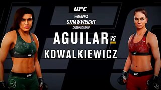EA Sports UFC 3 Gameplay Karolina Kowalkiewicz vs Jessica Aguilar