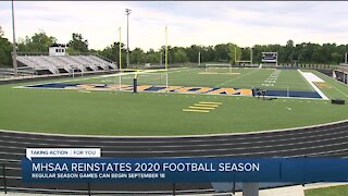 MHSAA reinstates 2020 football season