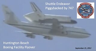Space Shuttle Flyover Boeing, Huntington Beach