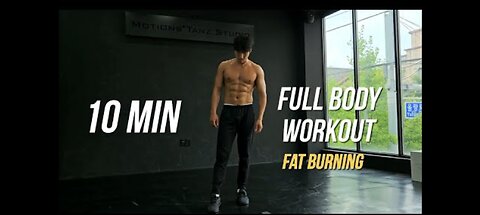 10 MIN FULL BODY WORKOUT HIIT (Fat Burning & No Gym)