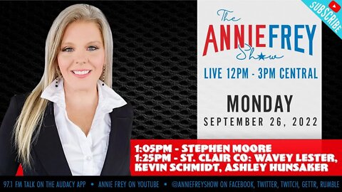 Economy Woes, Hurricane Ian, St. Clair County Illinois Election • Annie Frey Show 9/26/22