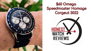 ⭐ $60 Omega Speedmaster Homage ⭐ Corgeut 3022 Honest Watch Review #HWR