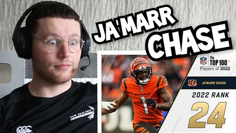 Rugby Player Reacts to JA'MARR CHASE (Cincinnati Bengals, WR) #24 NFL Top 100 Players in 2022