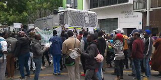 SOUTH AFRICA - Cape Town - Refugee eviction (Video) (sC9)
