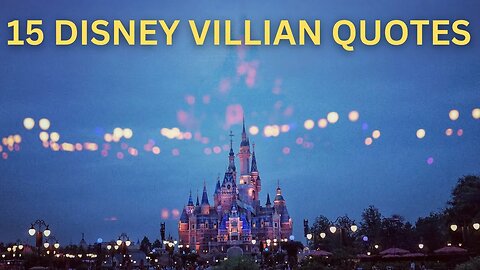 15 DISNEY VILLIAN QUOTES #disney #disneyanimation #QUOTES