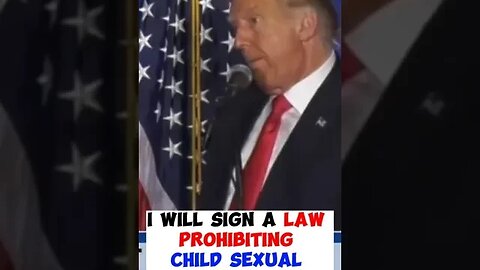Trump: "I will sign a law prohibiting child sexual mutilation in all 50 states." PRAISE GOD!!