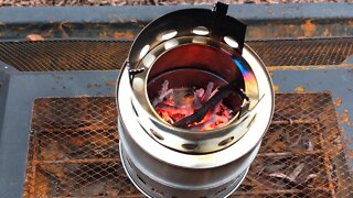 Portable Stainless Steel Wood Burning Camping Cooking Stove Review