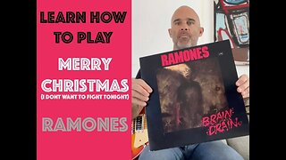 How To Play Merry Christmas (I Don’t Want To Fight Tonight) On Guitar Lesson! [Ramones]