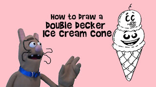 How to Draw a Double Decker Ice Cream Cone