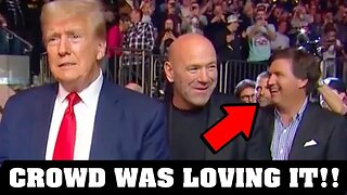 Donald Trump & Tucker Carlson Arrived Together at UFC Event! Bill Burr Wife Doesn't Like Trump!
