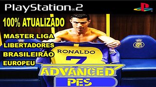 PES 2023 (PS2) ADVANCED ATUALIZAÇÃO DE JANEIRO 100% ATUALIZADO