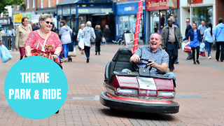 Wacky inventor converts fairground DODGEM into CAR using engine from mobility scooter