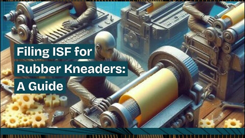 Mastering the ISF Process: Filing for Rubber Kneaders Made Easy!