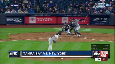 Cameron Maybin's 7th inning home run helps New York Yankees beat Tampa Bay Rays