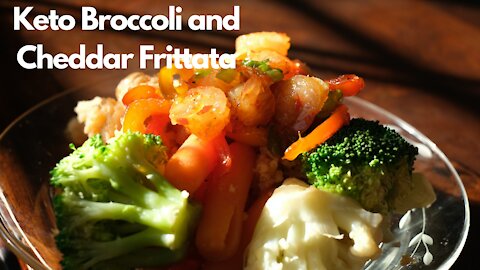 Keto Broccoli and Cheddar Frittata/ Keto Recipe