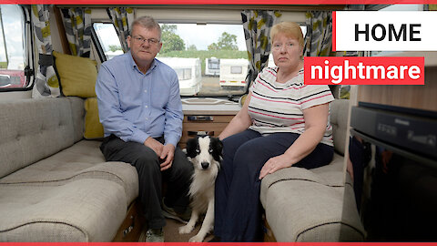 Couple forced to spend 10 months living in a caravan after move in date was delayed 8 TIMES