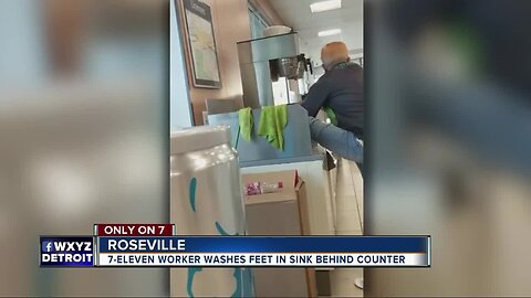 Debate sparked by 7-Eleven clerk washing feet at Roseville store