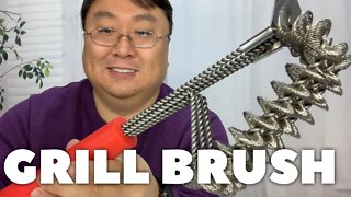 Bristle Free Stainless Steel Grill Brush by BBQ Hero Review