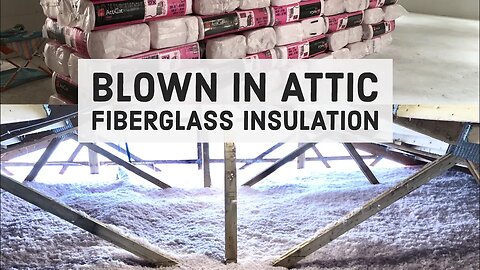 Blown In Fiberglass Attic Insulation Pole Barn House Ep 20