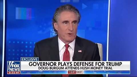 Gov Burgum: Americans See Right Through Trump NYC Case