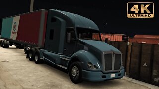 Kenworth T680 Hi Rise Sleeper Cab - Night Drive | American Truck Simulator Gameplay "4K"