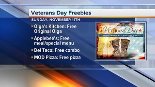 Deals & freebies for vets, active duty on Veterans Day