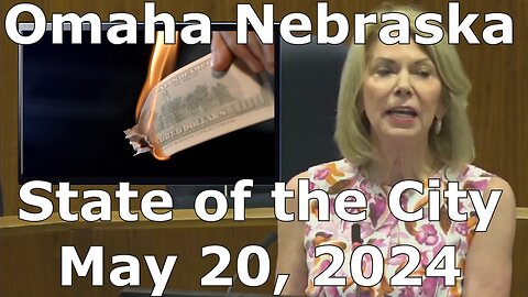 Omaha Mayor Jean Hot Turd State of the City Address May 20, 2024 at The Omaha Clown Council Chamber