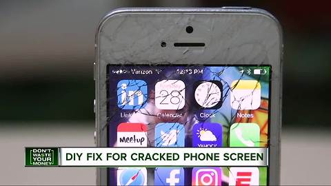 DIY fix for cracked phone screens