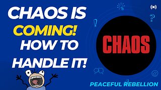 CHAOS IS COMING! Peaceful Rebellion #awake #aware #spirituality #channeling #5d #ascension