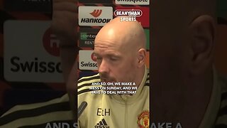 'We are in the same boat. We make a mess on Sunday, and we have to deal with that!' | Erik ten Hag